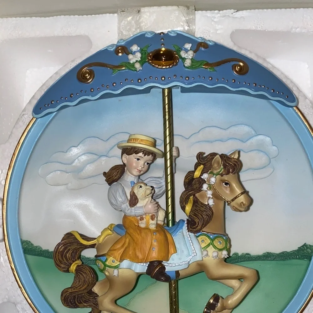 The Bradford Exchange Carousel Wall Art - Blue, Gold, Brown BX40
